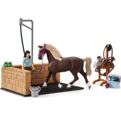 Schleich Washing Area With Horse Club Emily & Luna
